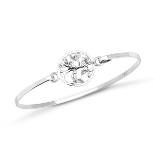 Signature Silver Birds In A Tree Bangle