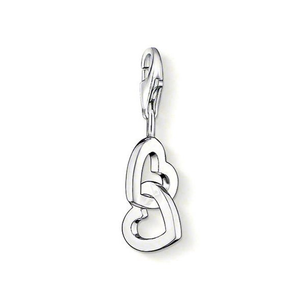 Classic Silver Intertwined Heart Charm