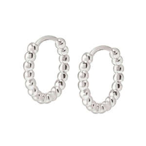 Lovecloud Silver Circle Hoop Earrings
