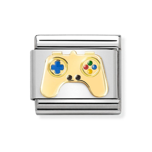 Classic Gold Game Controller Charm