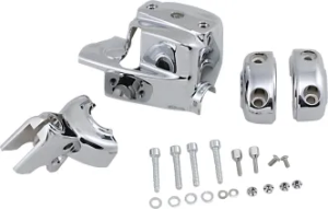 Kuryakyn Brake & Clutch Control Dress-Up Kit In Chrome Finish For Harley Davidson 1996-2017 Dual Disc Motorcycles (9119)
