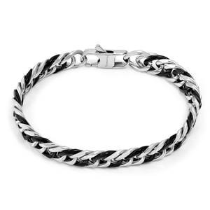 Beyond Stainless Steel & Black PVD Curb Chain Bracelet
