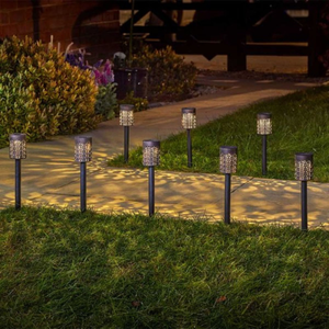 Biba Decor Stake Solar Light I 8 Pieces I Carry Pack Included 