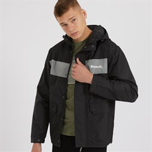Bench Mens Credo Jacket Black/Steel Grey