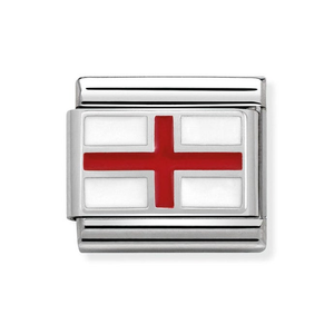 Classic Silver England Flag Charm