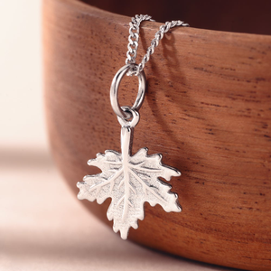 Tempest Wald Silver Maple Leaf Necklace