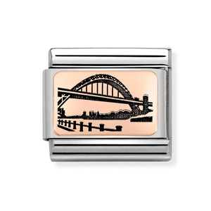 Classic Rose Gold Newcastle Tyne Bridge Charm