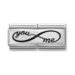 Classic Silver You & Me Infinity Double Charm