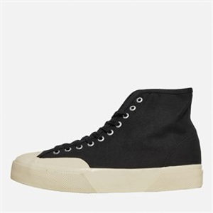Superga Mens 2433 Collect Workwear Hi Top Trainers Black Off White