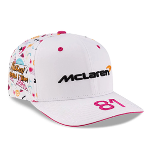 McLaren Racing Oscar Piastri Miami Race Special White 9SEVENTY Stretch Snap Adjustable Cap