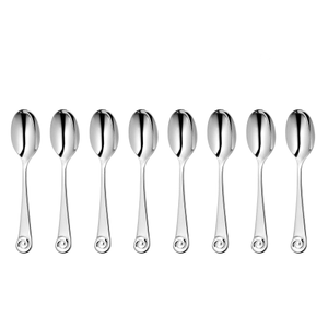 Ammonite Bright Coffee / Espresso Spoon, Set of 8