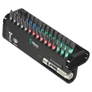 Wera 05057697001 Bit-Check 30 Impaktor 2, Screwdriver Bits & Holder with Ring Magnet - 30 Pieces