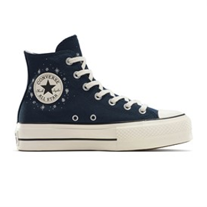 Converse Womens Chuck Taylor All Star Lift Platform Cosmic Trainers Into The Void/Egret