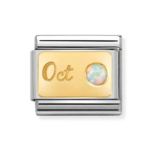 Classic Gold October Birthstone Charm