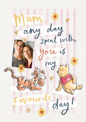 Disney Winnie The Pooh Photo Upload Card