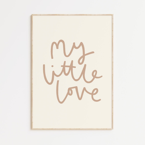 Kitty Makes - My Little Love Print - Neutral - A4