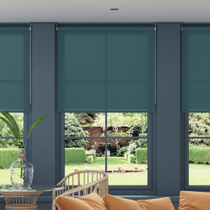 Roma, Teal - Twist&Fit Roller Blind