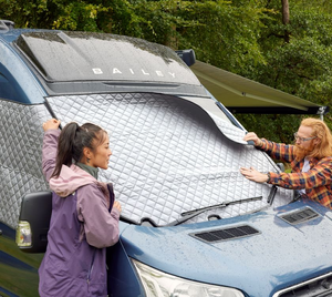 Premium Insulated Thermal Windscreen Cover - Ford Transit H3 - Silver