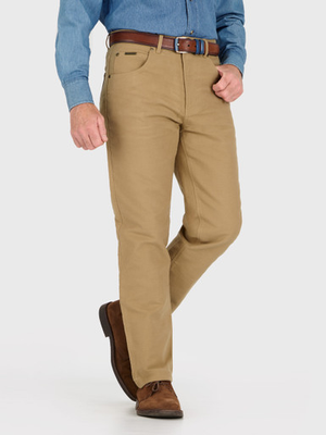 Biscuit Beige Moleskin Jeans