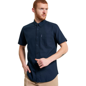 Ben Sherman Mens Signature Oxford Short Sleeve Shirt - 2XL / Dark Navy