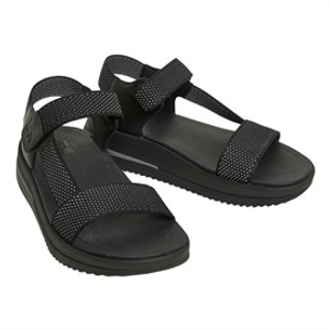 FitFlop Womens Surff Back Strap Sandals Black