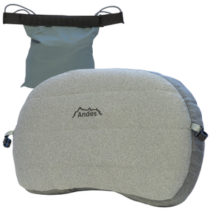 Andes Inflatable Beach Sun Lounger Pillow with Carry Bag for Camping/Travel, Compact & Comfortable