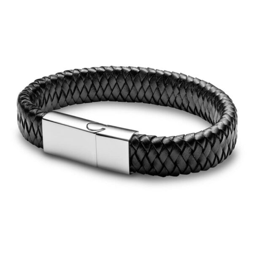 Mens Black LeatherPersonalised Ashes Bracelet reviews