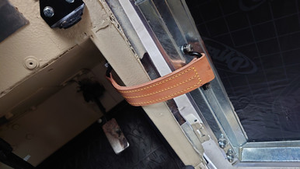 LRC10503 - Pair of Tan Leather Check Straps for Series Doors by Boulder Ridge