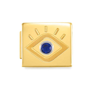 GLAM Gold CZ Evil Eye Charm