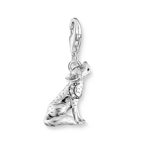 Classic Silver Cosmic Wolf Charm