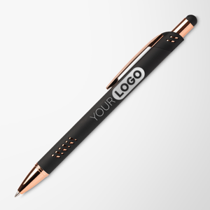 Engraved Orla Gel Stylus Pen with Rose Gold Trim