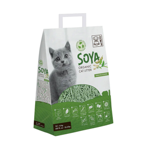 M-PETS Soya Organic Cat Litter, Green Tea 15 Litre