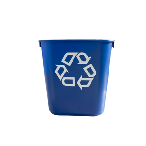 6 x Rubbermaid Rectangular Wastebaskets 39L - Blue
