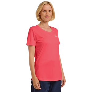 Jack Wolfskin Womens Tech Short Sleeve T-Shirt - M / Sunset Coral