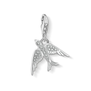 Classic Silver Swallow Charm