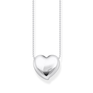 Silver Organic Heart Shape Necklace