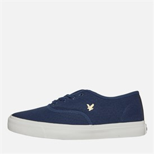 Lyle And Scott Vintage Mens Wick Canvas Trainers Dark Navy