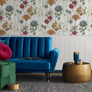 Belgravia Decor Botanist Floral White Multi Wallpaper - 4770