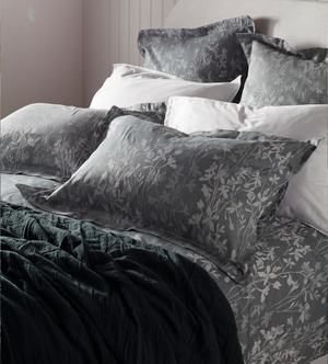 Florence Floral Jacquard 100% Cotton Pillowcase