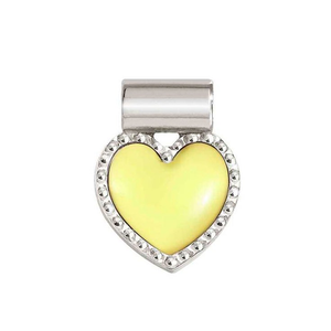 SeiMia Silver Candy Yellow Heart Pendant Charm
