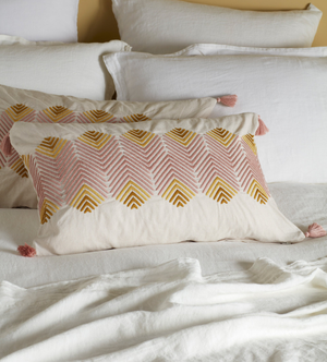Natural Kiera Cotton Linen Cushion Cover