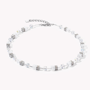 DELUXE GEOCUBE Necklace White Rock Crystal
