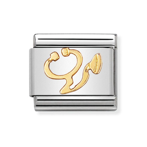 Classic Gold Stethoscope Charm