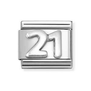 Classic Silver 21 Charm