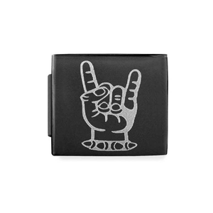 GLAM Rock Hand Black Charm
