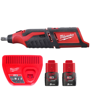 Milwaukee C12RT 12V Cordless Rotary Multi Tool With 2 x 3.0Ah Batteries & Charger