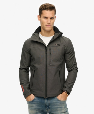 Gemêleerd ripstop trekkerjack met capuchon