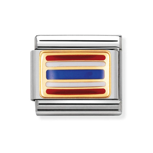 Classic Gold & Enamel Flag Of Thailand Charm