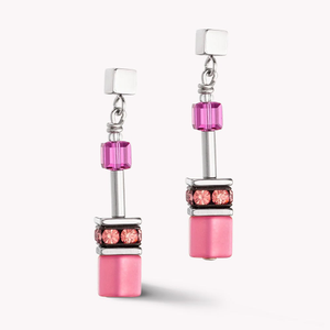 Iconic GEOCUBE Earrings Magenta Pink