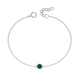 Signature Silver May Birthstone Crystal Bracelet
